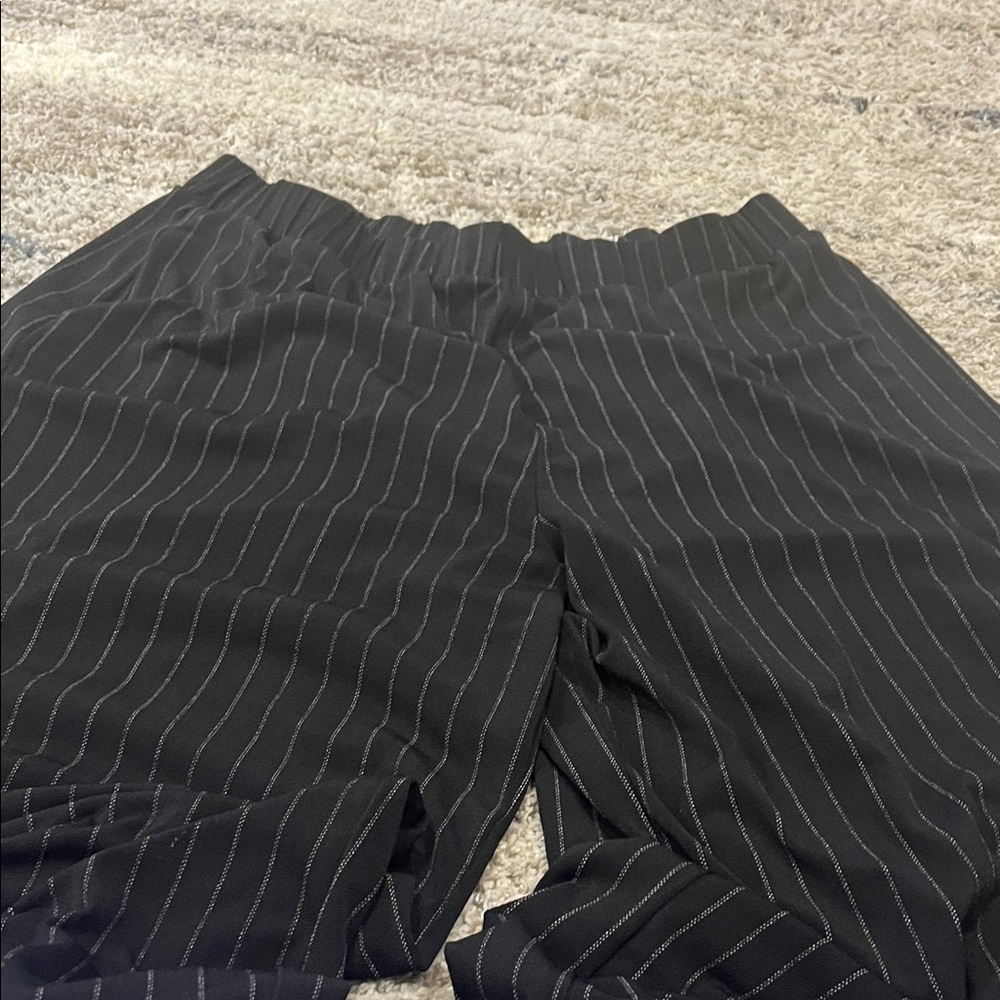 Banana Republic Black Pinstripe Pantsuit